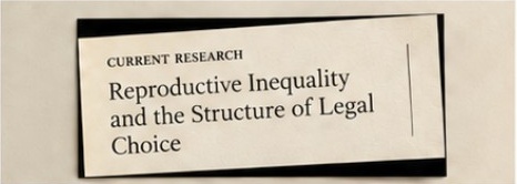Research title card for Reproductive Inequality and the Structure of Legal Choice