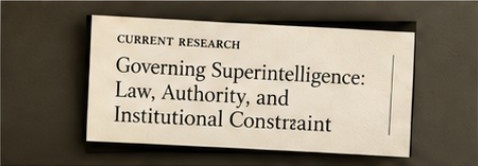Research title card for Governing Superintelligence