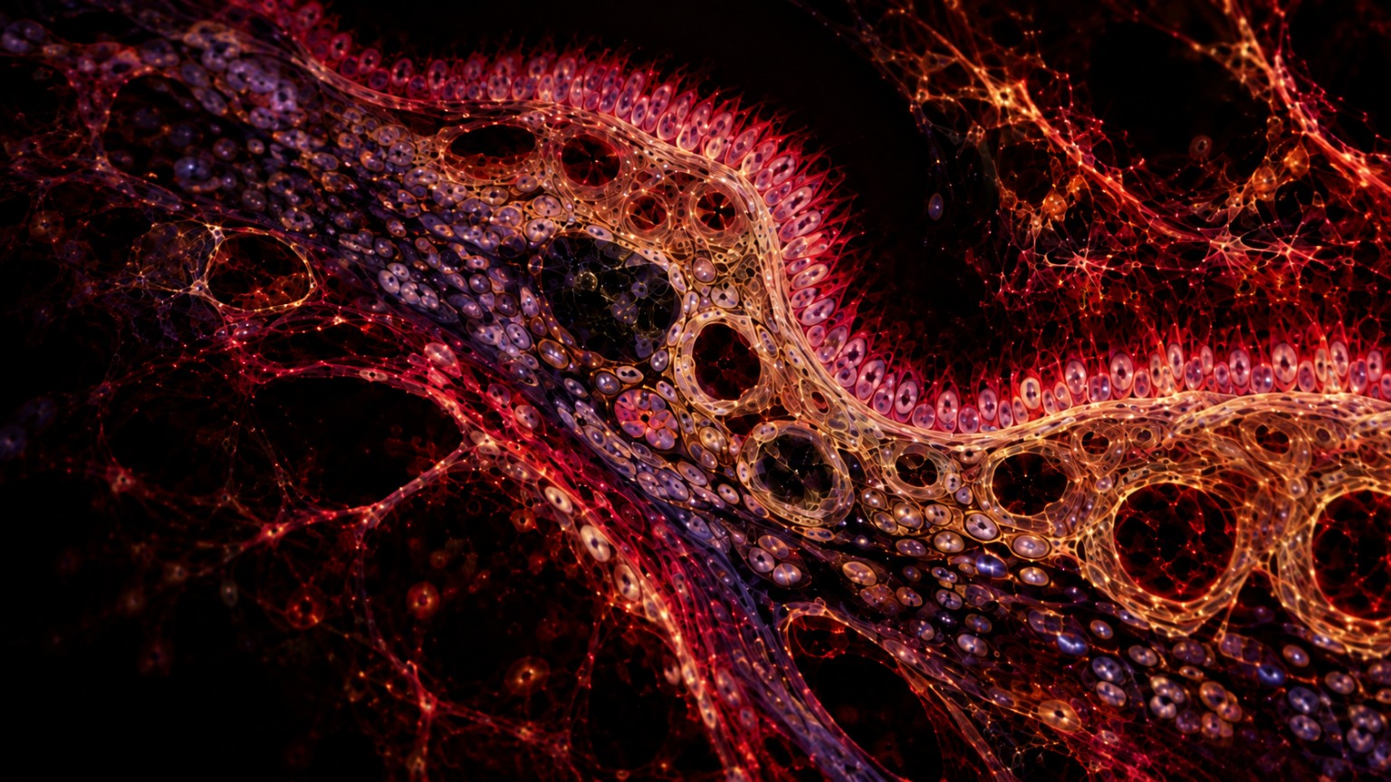 Detail of microscopic biological structures